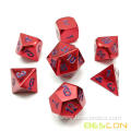 Bescon Fantasy Rainbow Solid Metal 7pcs Dice Set